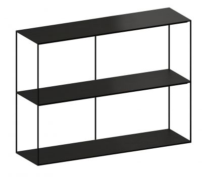 SLIM IRONY Sideboard Black 124x31x82 cm Zeus